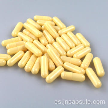 Cáscara de cápsulas de color amarillo leche